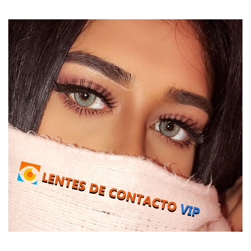 Lentillas Solótica Quartzo Natural Colors en Verde y Gris Claro con Aro de Definición | Lentes de Contacto VIP