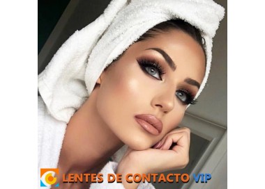 Lentillas Solótica Quartzo Hidrocor en Gris con Verde Muy Claro | Lentes de Contacto VIP