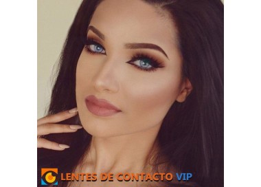 Lentillas Solótica Ice Natural Colors en Gris con Celeste | Lentes de Contacto VIP