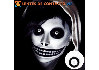 Lentillas Sclera Negras y Blancas de 22mm | Lentes de Contacto VIP España