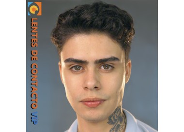 lentillas de color marron