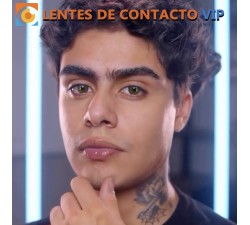 lentillas de color marron