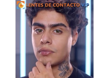 lentillas de color marron