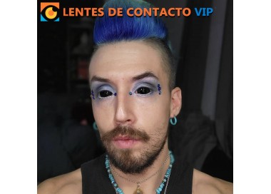 Lentillas Sclera Negras de 22mm | Lentes de Contacto VIP España