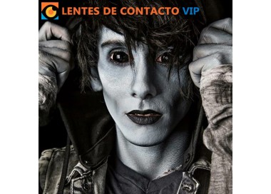 Lentillas Sclera Negras de 22mm | Lentes de Contacto VIP España