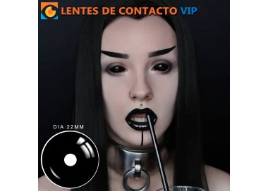 Lentillas Sclera Negras de 22mm | Lentes de Contacto VIP España