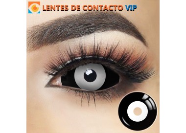 Lentillas Sclera Negras y Blancas de 22mm | Lentes de Contacto VIP España