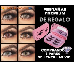 Oferta Especial: 3 Pares de Lentillas VIP + Pestañas Premium de Regalo | Lentes de Contacto VIP España