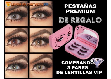 Oferta Especial: 3 Pares de Lentillas VIP + Pestañas Premium de Regalo | Lentes de Contacto VIP España