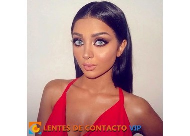 Lentillas Solótica Cristal Natural Colors en Gris Claro con Aro de Definición | Lentes de Contacto VIP