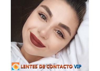 Lentillas Málaga VIP Gris Moderado | Con Aro de Definición - Lentes de Contacto VIP